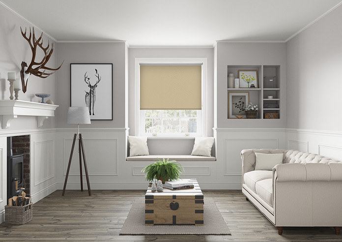 Energy Saving (Blackout), Burlywood - Twist&Fit Roller Blind - Image 5